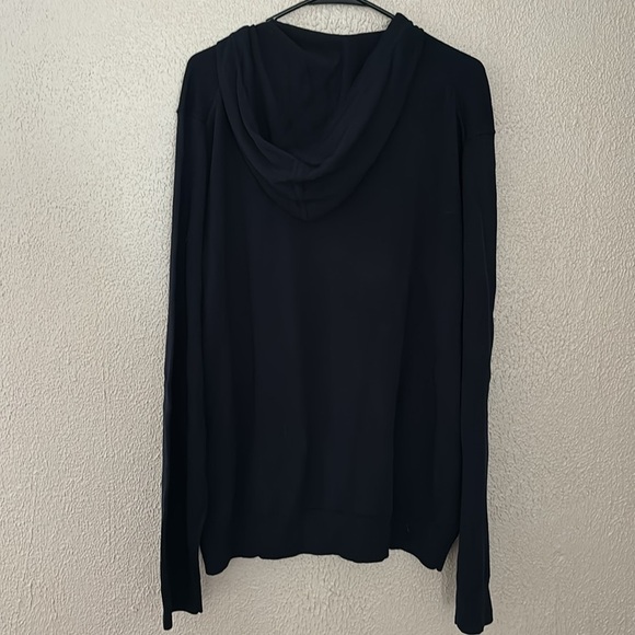 Men’s Michael Kors Hooded Lightweight Sweater, Midnight Blue, XL - Picture 6 of 6